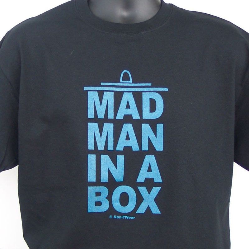 T-Shirt 11th Doctor Who: Man Man In a Box Black