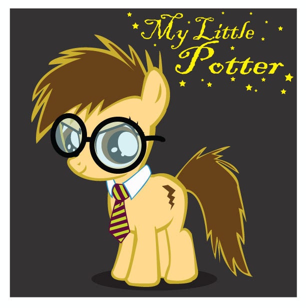 My Little Potter - Original My Little Pony & Harry Potter Artwork 8.5" x 8.5" print