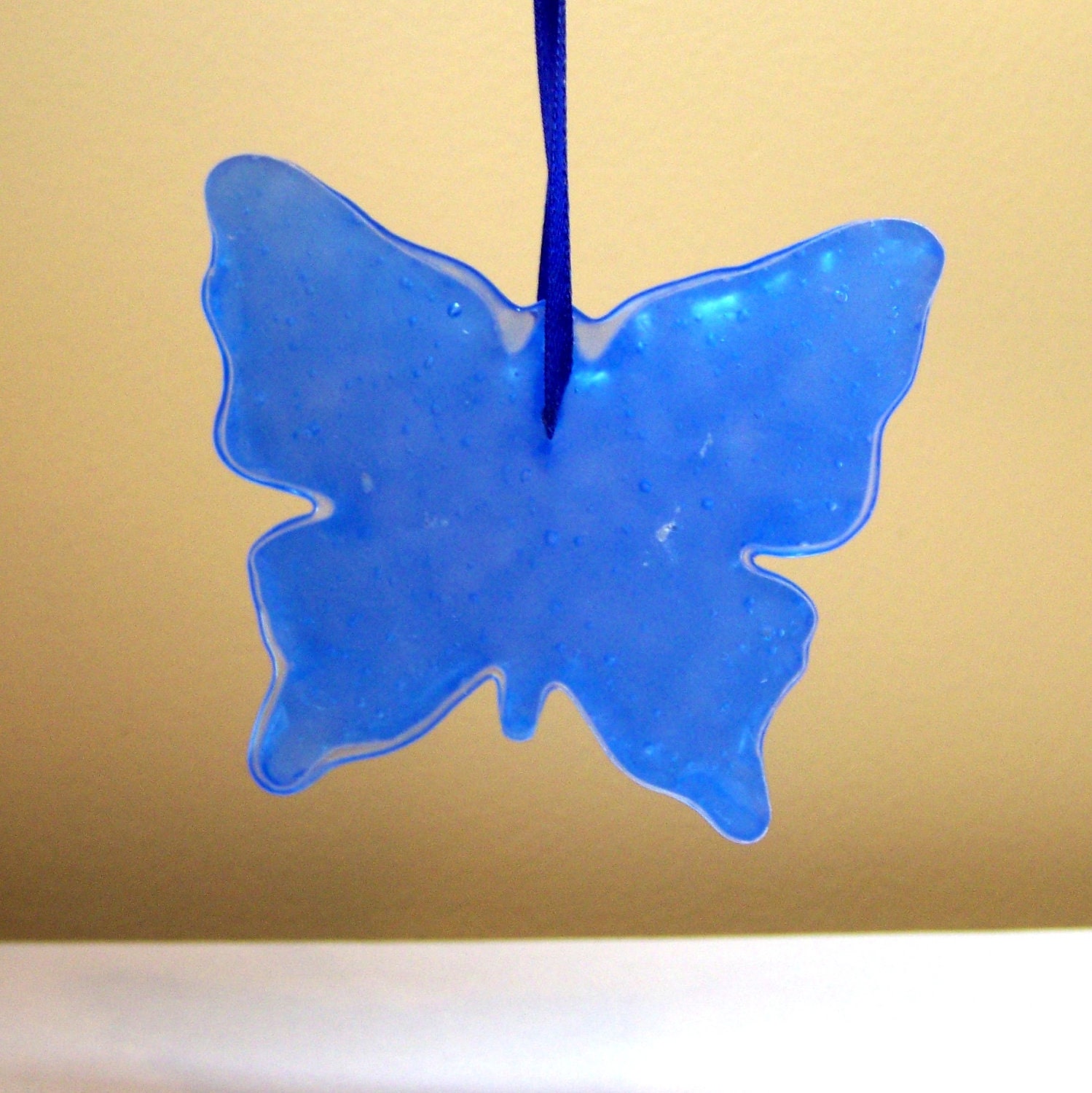 Cute Car Air Freshener Scented Birds of Paradise, Blue Butterfly Shaped