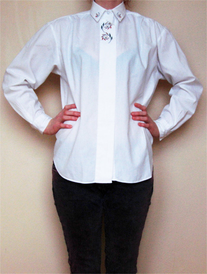 Snow White Folk Blouse