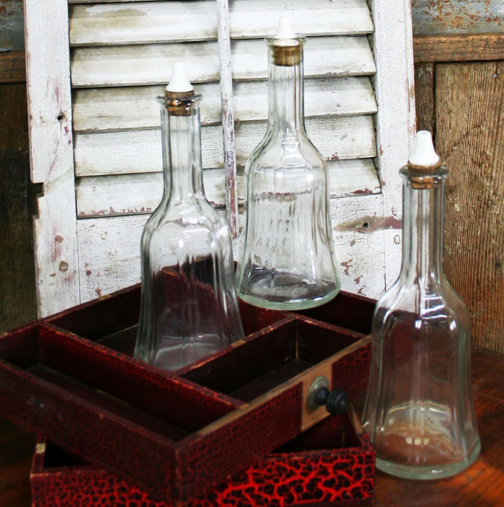 Vintage Barber Bottle Collection -- Set of 3