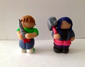 Scott Pilgrim and Ramona Flowers Miniature Figurines