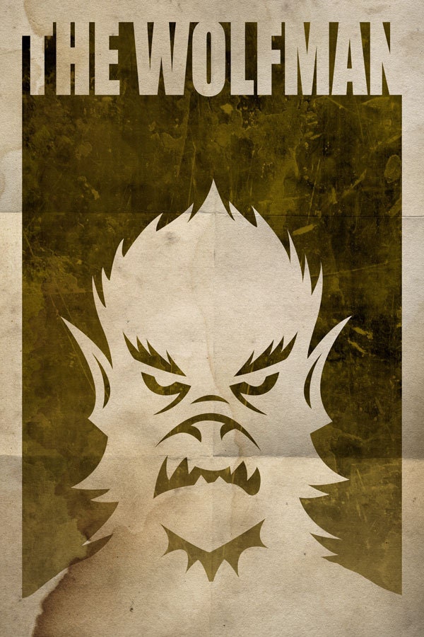 11x17 The Wolfman Monster Poster