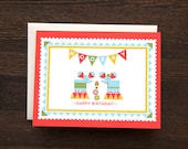 Little Birthday Party A2 Card