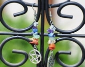 Pentacle Chakra Earrings