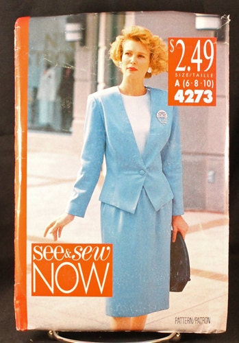 Womans Dress Suit Pattern See & Sew Now 4273 size 6, 8, 10
