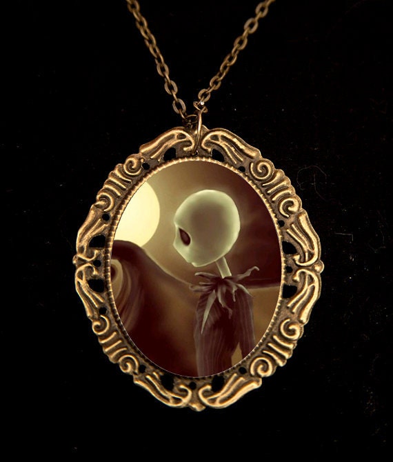 Jack Skellington Cameo Necklace