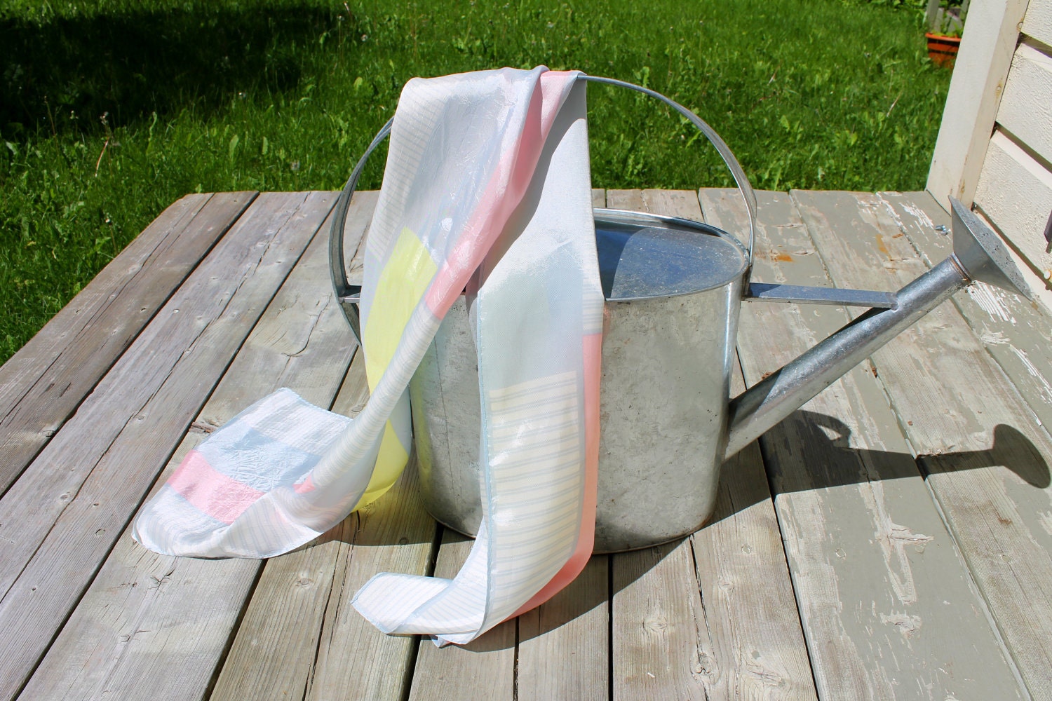 Vintage geometric pastel scarf