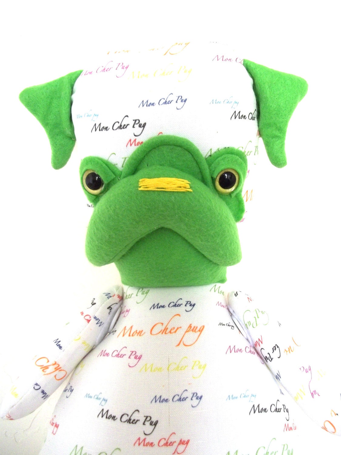 Mon Cher Pug (signature edition), pug dolls (blue, white, orange, pink, yellow, black, light blue)