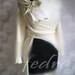 Wrap Cotton Sweater Spring  Shrug Tunic-over all   and leather brooch