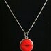 Red Vintage Button Necklace