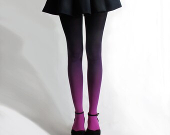 BZR Ombré tights in Fuchsian Violet