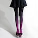 BZR Ombré tights in Fuchsian Violet