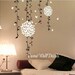 butterfly wall murals Vinyl wall decals butterfly murals wall sticker- Vine with butterfly pink floral ball Z108 cuma