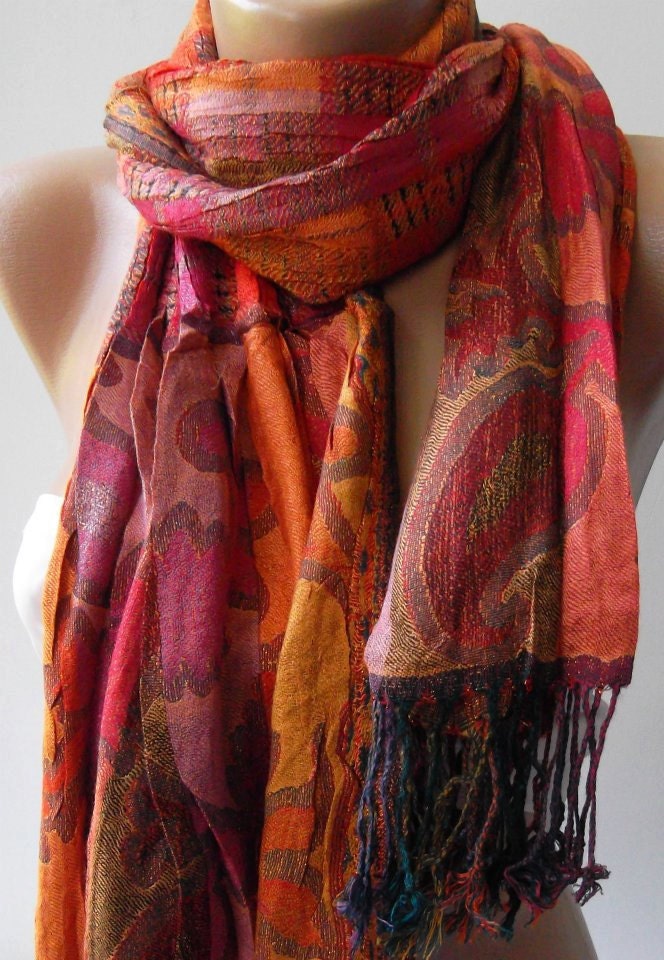 Mothers Day gift Elegant and classy scarf - 100% Silk - Shawl / Scarf  Super quality Scarf Shawl