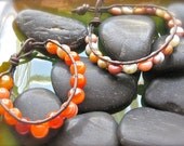 Sardonyx Woven Beaded Bracelet