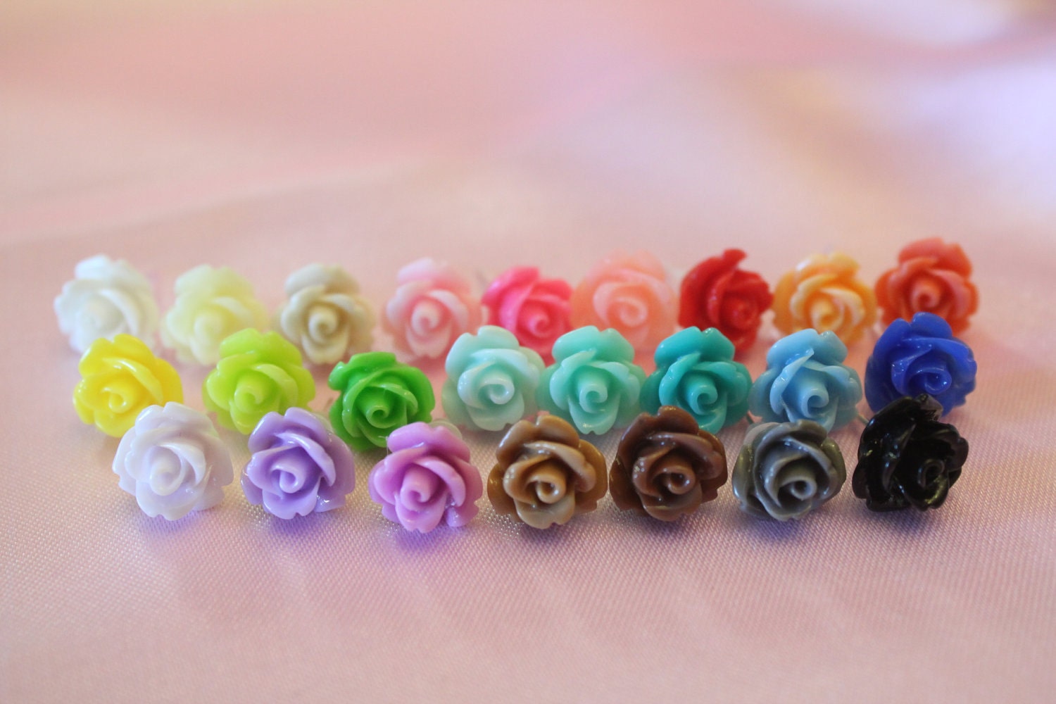 Rosette Post Earrings