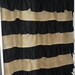 Burlap and Cotton Ruffle Shower Curtain