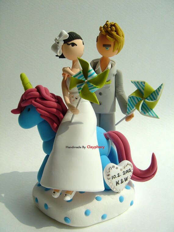 fairy-tale wedding cake topper