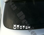 Your choice of 5 Batman Bat Family decals / Please READ description for ordering instructions - Car decal - Family decal