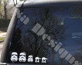 Your choice of 4 Star Wars Stormtrooper inspired Family vinyl decals / Please READ description for ordering instructions - Car decal