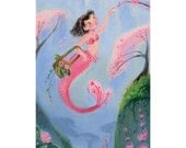 Spring Mermaid MEDIUM 13x19 Art Print