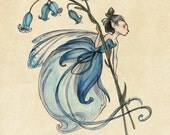 Midsummer Fairies: Bluebell SMALL 8.5x11 Art Print