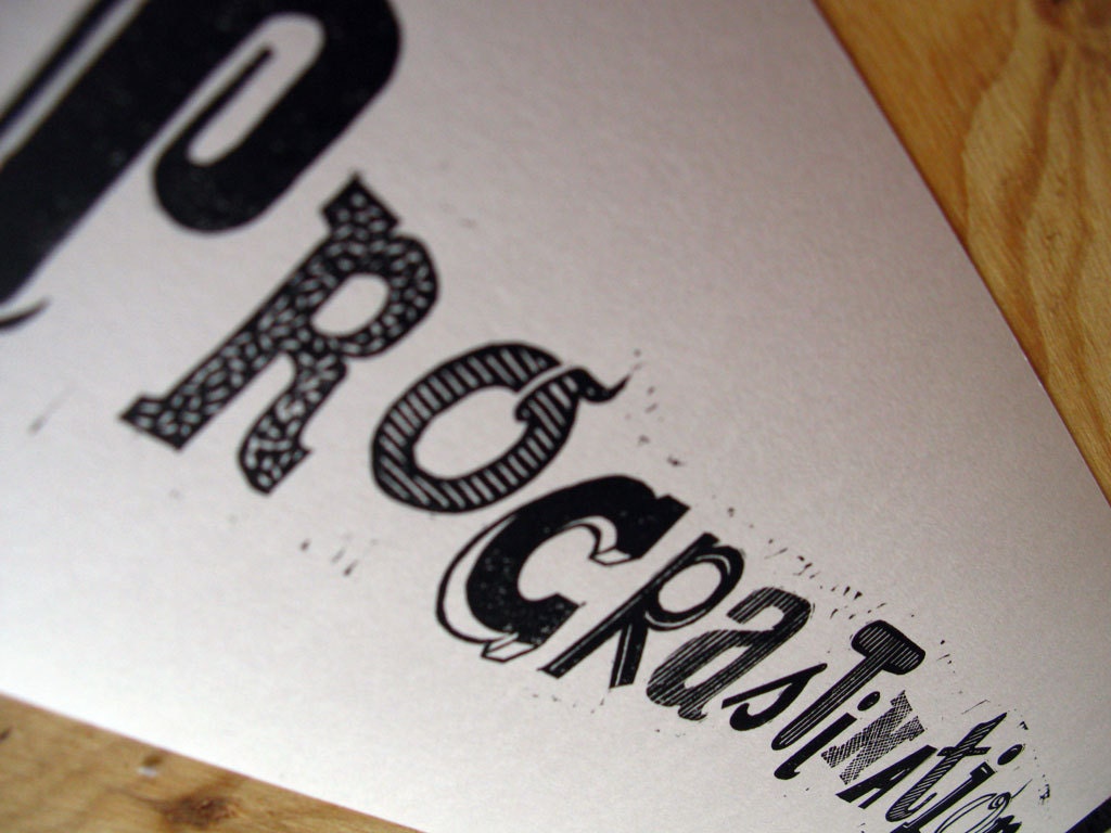 Procrastination lino