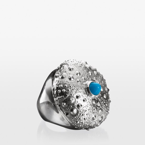 Samana Urchin Cocktail Ring - Silver