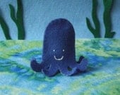 Blue Octopus Finger Puppet