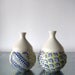 Royal Blue and Chartreuse Bud Vase