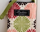 Padded Gadget Pouch- iphone iPhone 5 camera blackberry cellphone- Flower Works
