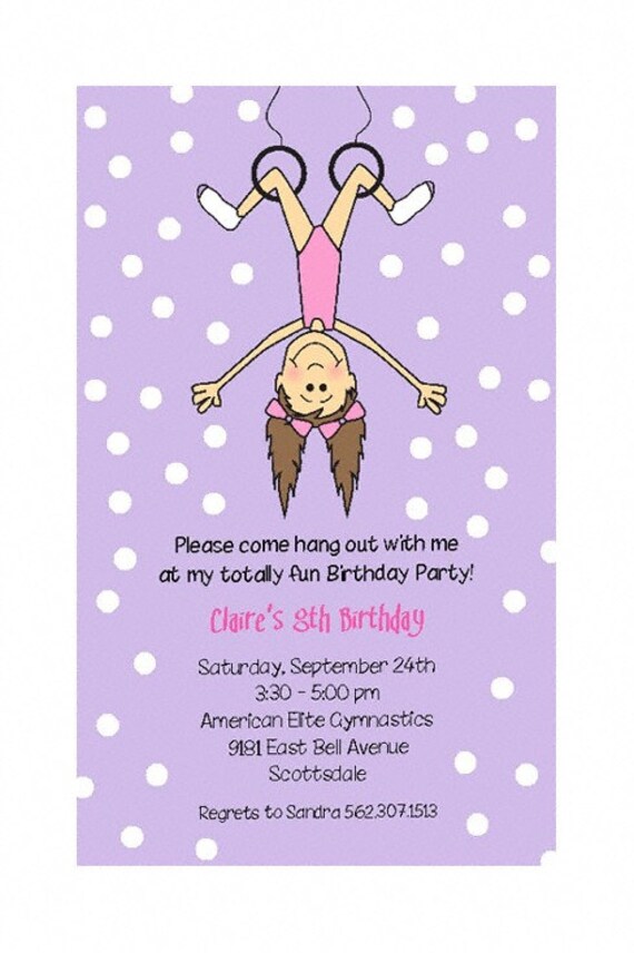 Gym Party Invitation