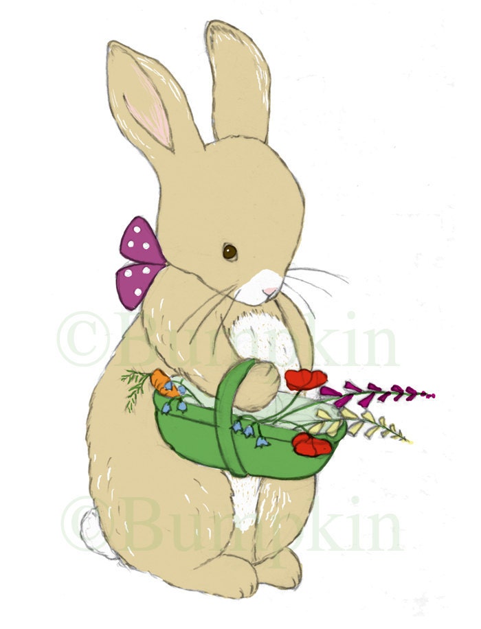 Art Print - Over the Garden Gate Rabbit