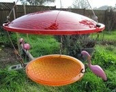 Bird Feeder. used traffic lights. eco friendly recycled birdfeeder