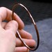 upper arm band armlet arm cuff upper arm bracelet modern custom copper patina rustic thin faceted skinny COPPER SHIMMER BAND