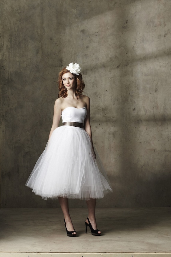 Casual Wedding Dress - Tea Length - A Whimsical Spring by Ouma