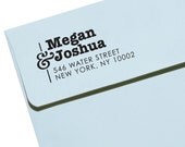 CUSTOM ADDRESS STAMP - Eco Friendly & self inking, gifts for wedding, housewarming, etsy labels, return address stamp "Name26"
