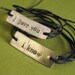 Star Wars Bracelets  Han Solo & Princess Leia: I love you, I know - His and Hers Stamped Metal Wrap Bracelets