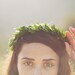 Bridal hair crown, Natural boxwood wreath, Wedding accessory, Grecian goddess, head piece - ATHENA