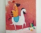 Funny Princess  BIG painting on canvas