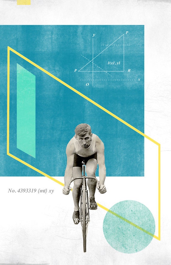 Bicycle No4: Collage Poster 11x17