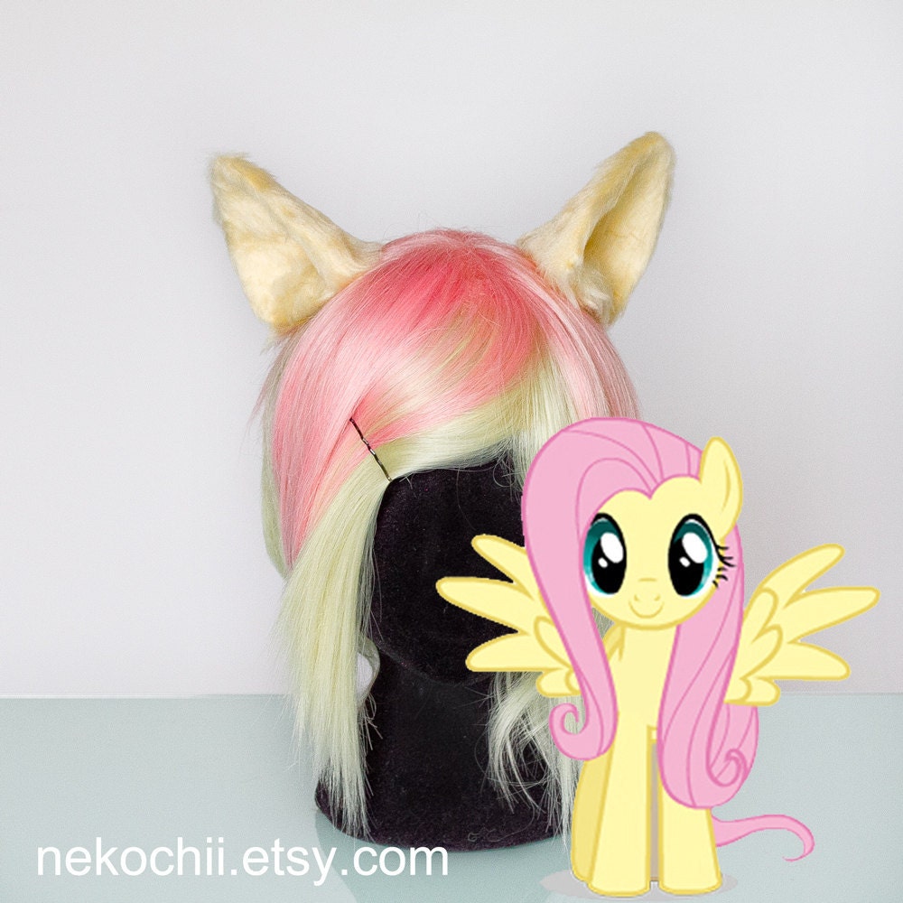 Fluttershy cosplay costume pony ears - My little pony friendship is magic - custom colours possible