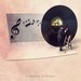 Home decor, Wall art, Wall decor, Music art, Music note, Music notes wall, Vinyl record, fathers day gift, 6x6 (15x15cm)