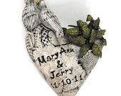 Doves Wedding Heart Personalized unique custom wedding gift