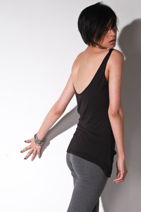 Reserved for tootsypants Low Back Tank Top - Womens Black Resort Tops Le Deux medium pre-order combined with another order