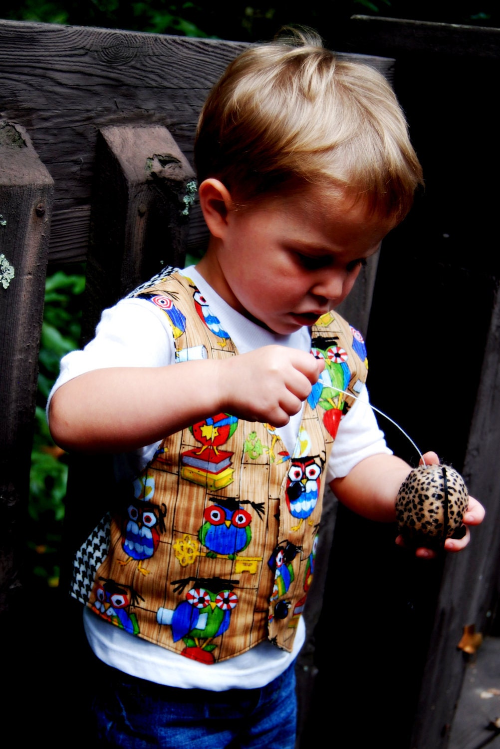 Little Boys Vest - OWLS