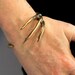 Bronze Raven Talon Claw Cuff Bracelet - Moon Raven Designs