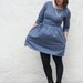 Long sleeve dress- Fall Fashion- vintage style fitted dress, custom sizing