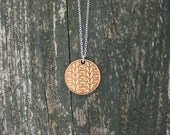 Bamboo Knitting Pendant Necklace